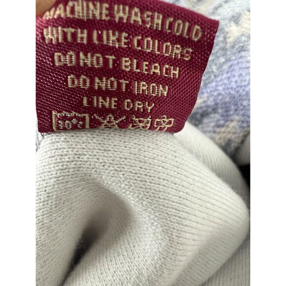 Rafter C XL Aztec Cotton Quarter-Zip Pullover Sweater Southwestern Tribal 90s - Picture 4 of 14